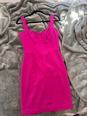 Hot Pink Sleeveless Sweetheart Dress - Brand: